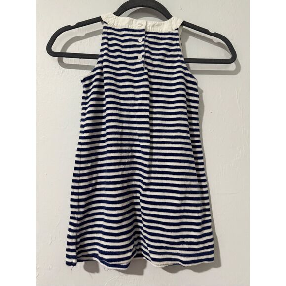 Janie and Jack navy and white striped dress 5 - Picture 2 of 5